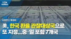美, 한국 환율 관찰대상국으로 또 지정...중·일 포함 7개국 / YTN 사이언스