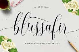 Blussafir Script 99959 Script Font Bundles Free Font Free Fonts Download Modern Calligraphy Fonts