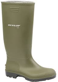 Dunlop Size 10 Mens 380vp Green Wellington Boots Uk Mens