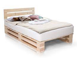 Vidaxl kiefer massiv palettenbett 180x200cm massivholzbett palettenmöbel bett. Paletti Duo Massivholzbett Palettenbett Inklusive Kopfteil 90 X 200 Cm Fichte Natur