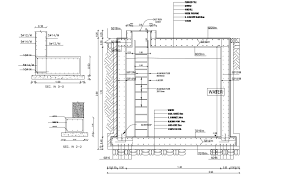 Structure Design Of Underground Water Tank Autocad File In 2020 Water Tank Structure Design Underground