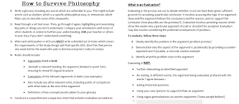 Vce 3 4 Philosophy Study Guide Notexchange