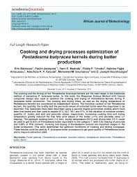 Food words for cooks and chefs, restaurants, gourmets, spelling, glossary of food and cooking related words, terms, definitions, food dictionary, . Pdf Cooking And Drying Processes Optimization Of Pentadesma Butyracea Kernels During Butter Production