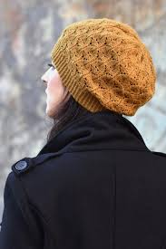 Free knitting pattern for a medallion hat. Cannetella Slouchy Lace Hat Knitting Pattern In 4ply Or Fingering Woolly Wormhead
