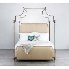 Product titletraditional brown upholstered cal. Get The Wesley Allen Kenton California King Canopy Bed 76 5 In W X 90 In D X 84 In H In Red Iron From Carolina Rustica Now Accuweather Shop
