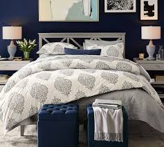 Pottery barn aiden medallion duvet cover only full queen blue aqua. Bedding Pottery Barn Asher Duvet Cover Gray Queen 2 Standard Shams Medallion New Duvet Covers Bedding Sets