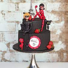 Dogumgunu Ladybug And Cat Noir Cake Lady Bug Birthday Cake Ladybug Birthday