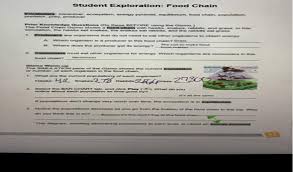 Explore learning gizmo answer key building dna gizmo answer key building dnaspecs , lonsdale science key stage 3 workbook answers , question and answer for literature in english paper 3 wace 2014 , uniden answering machine 60 manual , psychiatric mental health nursing townsend. Get Answer Food Chain Vocabulary Consumer Ecosystem Energy Pyramid Transtutors