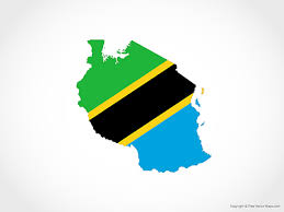 The flag of tanzania has a similarity with the rest of the nations in africa: Vector Map Of Tanzania Flag Free Vector Maps