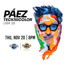 Get your tickets now to see Fito Páez at Hard Rock Live