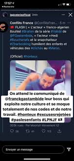 L'humoriste français brahim bouhlel a été condamné le 21 avril au maroc à huit mois de prison ferme pour avoir diffusé sur les réseaux sociaux une dans une vidéo devenue virale, brahim bouhlel, attablé dans un restaurant à marrakech aux côtés de zbarbooking et de l'acteur français hedi. Booba S En Prend A Brahim Bouhlel Concernant La Polemique Et Termine Franck Gastambide Rap Actu