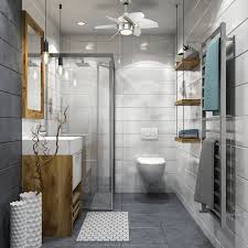24 Saito 6 Blade Ceiling Fan Modern Bathroom Design Bathroom Design Small Bathrooms Remodel