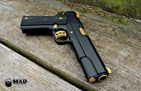 Engraved Black And Gold 1911 Pin On 1911 Madness