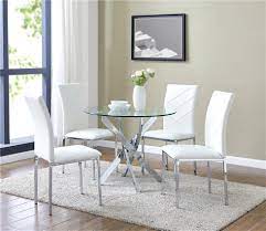 Choose the dining room table design that defines your family's style and character. Modern Glass Table And Chairs Off 60