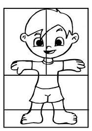 Color Body Rompecabezas Del Cuerpo Humano Partes Del Cuerpo Preescolar El Cuerpo Humano Infantil