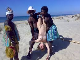 Hot white woman African sex trip
