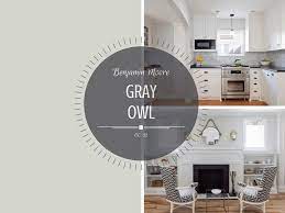 Also love the simplicity of the room, the paint color, the art framing the window… →. Color Spotlight Benjamin Moore Gray Owl Rowe Spurling Paint Company