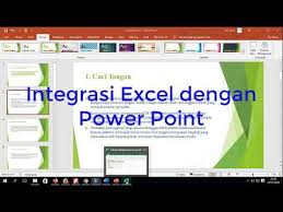 Modul 3 Integrasi Ms Word Dan Ms Excel Dengan Power Point Youtube