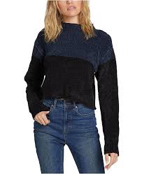 Juniors Cropped Colorblocked Sweater