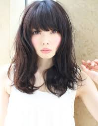 黒髪パーマ小顔ナチュラルロングhi 96 ヘアカタログ髪型ヘア