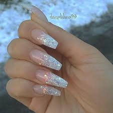 Ombre Black And Clear Nails Sparkly Acrylic Nails Coffin 11 Ombre Nails With Clear Rhinestone Accent Nail Next We Have An Clear Glitter Nails Sparkly Acrylic Nails Glitter Nails Acrylic