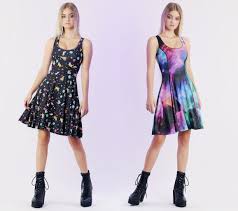 Galaxy Rainbow Butterfly Vs Space Pets Longline Inside Out Dress Limited In 2020 Rainbow Butterfly Dresses Black Milk Clothing