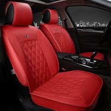 Black And Red Leather Car Seat Covers Super Colour Car Seat Cover Car Seat Cushion Four Seasons General Leather Packs Pad Auto Seat Covers Leather Car Seat Covers Leather Car Seats Red Interior Car