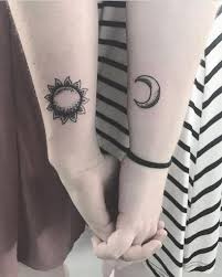 Sun and moon tattoos are the rare designs that cross the gender divide. 81 Adorable Sister Tattoos Meaning Media Democracy Tattoos For Women Small Moon Tattoo Designs Tattoos For Women