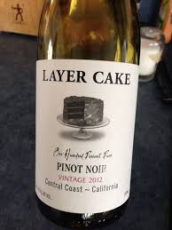 Layer Cake Pinot Noir Central Coast Ca 2012 Pinot Noir Wine Bottle Pinot