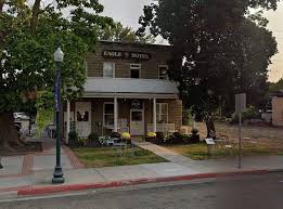 The Eagle Hotel was completed in 1911 by one of Eagle's founders, Thomas  Aikens. It is a significant representation of early sandstone block  construction used in the Boise Valley. The flat blocks