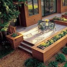 Diy planters outdoor garden bed layout sun loving plants garden floor special flowers raised garden beds raised beds types of plants small gardens. Build Raised Beds Around The Patio For A Finished Look Backyard Backyard Patio Deck Planters