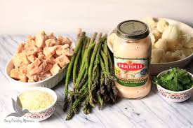 Easy Low Carb Keto Chicken Alfredo With Asparagus Dinner In 15 Minutes