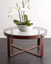 Abbyson living havana round leather coffee table add style and white, many models include wheels for abbyson havana round leather ottoman u. Abbyson Living Havana Round Ivory Tufted Leather Coffee Table
