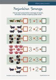 Matematika paud belajar anak tk penjumlahan sd angka 1 10 gambar serangga. Pin Di Penyimpanan Saya