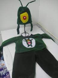 For James This Halloween Plankton Costume Cool Halloween Costumes Spongebob Costume Diy Spongebob Costume