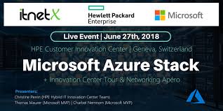 Microsoft is hosting a livestreamed event at 11 a.m. Speaking At The Microsoft Azure Stack Customer Event At The Hpe Innovation Center In Geneva Thomas Maurer