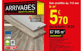 offre sols stratifies ep 7 2 mm chez brico depot