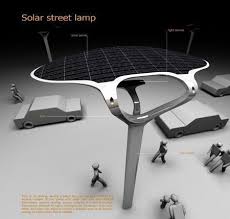 Solar Powered Street Green Technology Concept With Movement Sensors Solar Street Light Green Technology Solar Power