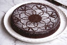 A cake tester should come up mainly clean but with a few sticky chocolate crumbs clinging to it. Nigella S Chocolate Olive Oil Cake The Annoyed Thyroid