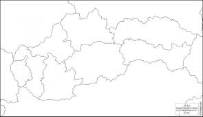 Slowakije kaart zwarte en witte gedetailleerde schets regio ' s van het land. Slowakije Blanco Kaart Kaart Van Slowakije Leeg Oost Europa Europa