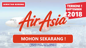 Jawatan Kosong Terkini Di Airasia Berhad September 2018 Malaysia