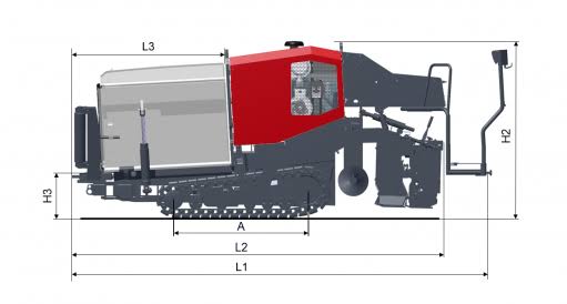 Dynapac F1200C Asphalt Paver
