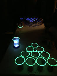 Glo In The Dark Beer Pong What S Not To Like Bonfire Party Home Party Games 18th Birthday Party