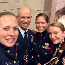 The Coast Guard Woodwind Trio provided music for the 229th Coast Guard  Birthday celebration at the Capitol Building. The event honored award  winners CPO Brynn Simonetti, the MCPO Angela M. McShan Inspirational