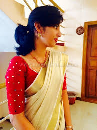 Big brocade tissue kasavu settu mundu blouse. 50 Pretty Kerala Saree Blouse Designs Keep Me Stylish