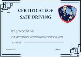 Simply purchase your voucher here and follow the link in the confirmation message, download the voucher and we will use the value of the gift voucher in part or full payment towards any of our driving lesson services. Driving Safety Courses Certificate Templates Drive Safe Free Printable Certificate Templates
