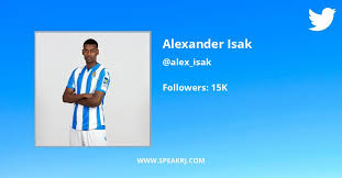 Game log, goals, assists, played minutes, completed passes and shots. Alexander Isak Twitter Followers Statistics Analytics Speakrj Stats