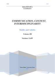 Noul cod de procedura penala (comparatii cu vechiul cod). Pdf Iulian Boldea Coordinator Communication Context Interdisciplinarity Studies And Articles Vol Iii Section Law