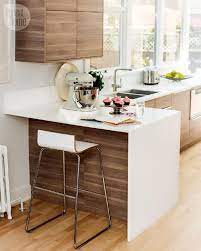 This will free up the small living room decor space below your counters and allow you to set up a small bar area without taking up any additional room. Kitchen Style At Home Kitchen Remodel Small Kitchen Design Small Kitchen Design