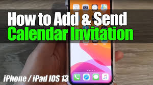 Iphone 11 How To Add Send Calendar Invitation Youtube